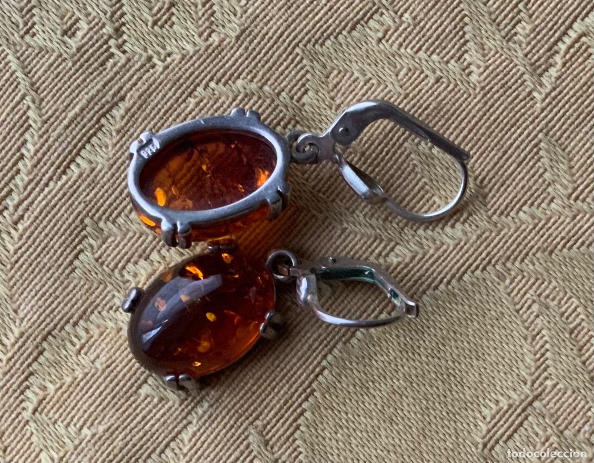 Vintage: PENDIENTES PLATA 925 Y AMBAR DEL B&Aacute;LTICO - Foto 11