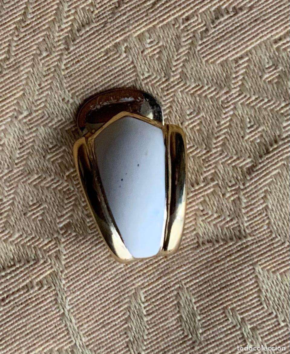 Vintage: PENDIENTES A&Ntilde;O 70 ESMALTE BLANCO - Foto 4