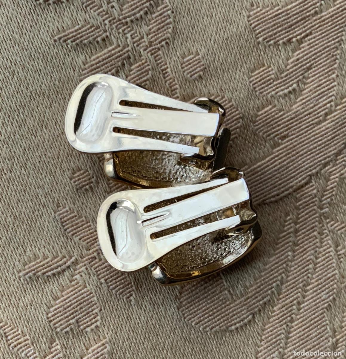 Vintage: PENDIENTES A&Ntilde;O 70 ESMALTE BLANCO - Foto 5