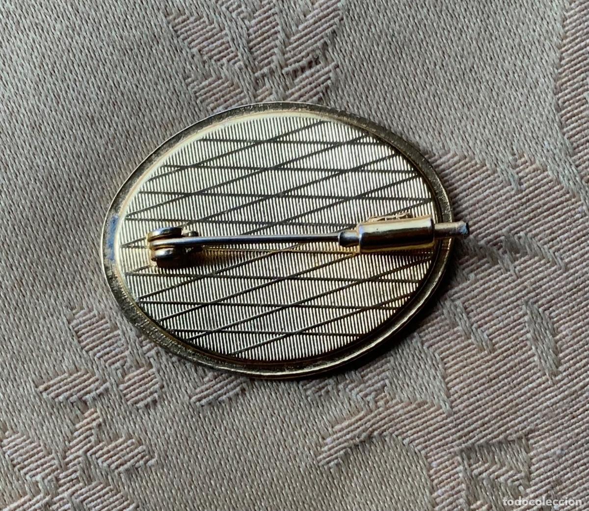 Vintage: BROCHE METAL OVALADO - Foto 3