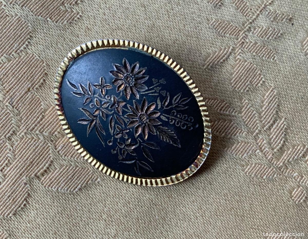 Vintage: BROCHE METAL OVALADO - Foto 4