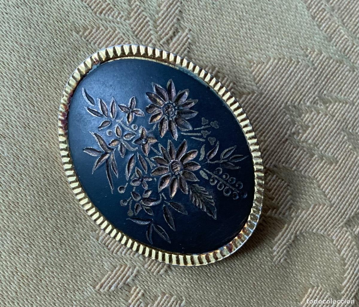 Vintage: BROCHE METAL OVALADO - Foto 5
