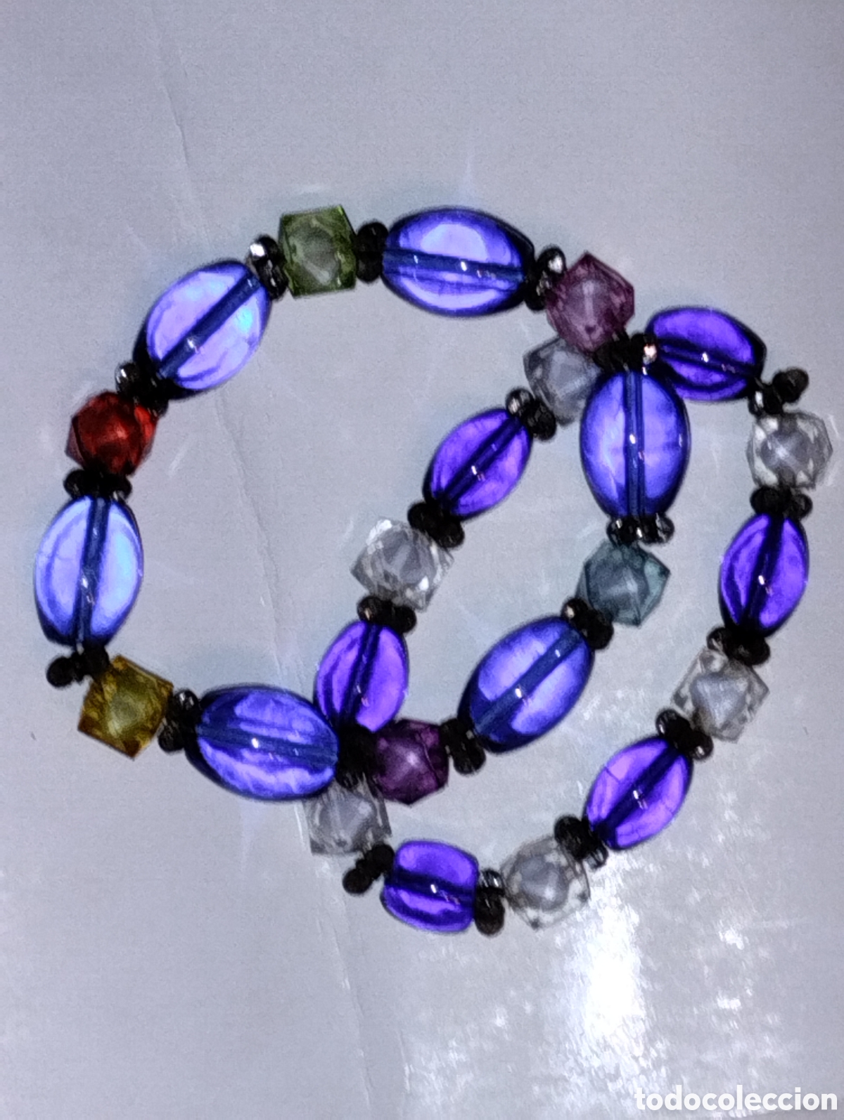 Vintage: PULSERAS CRISTAL AZUL - Foto 1