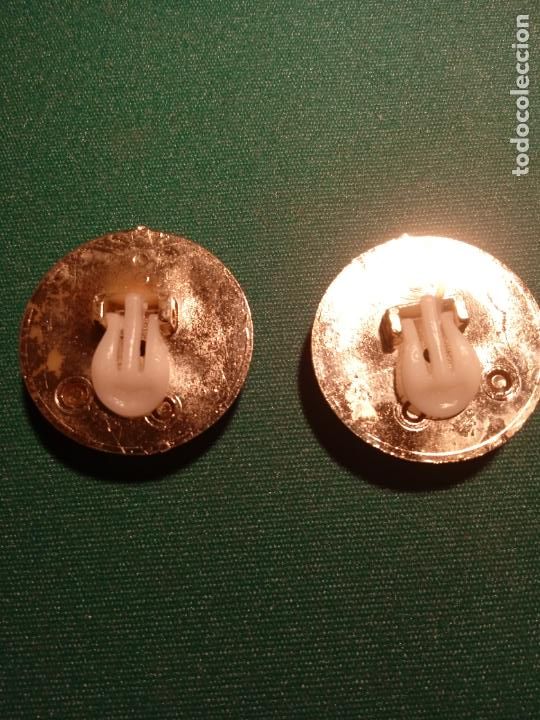 Vintage: PENDIENTES DE PINZA - PL&Aacute;STICO - 34 mm. - Foto 2