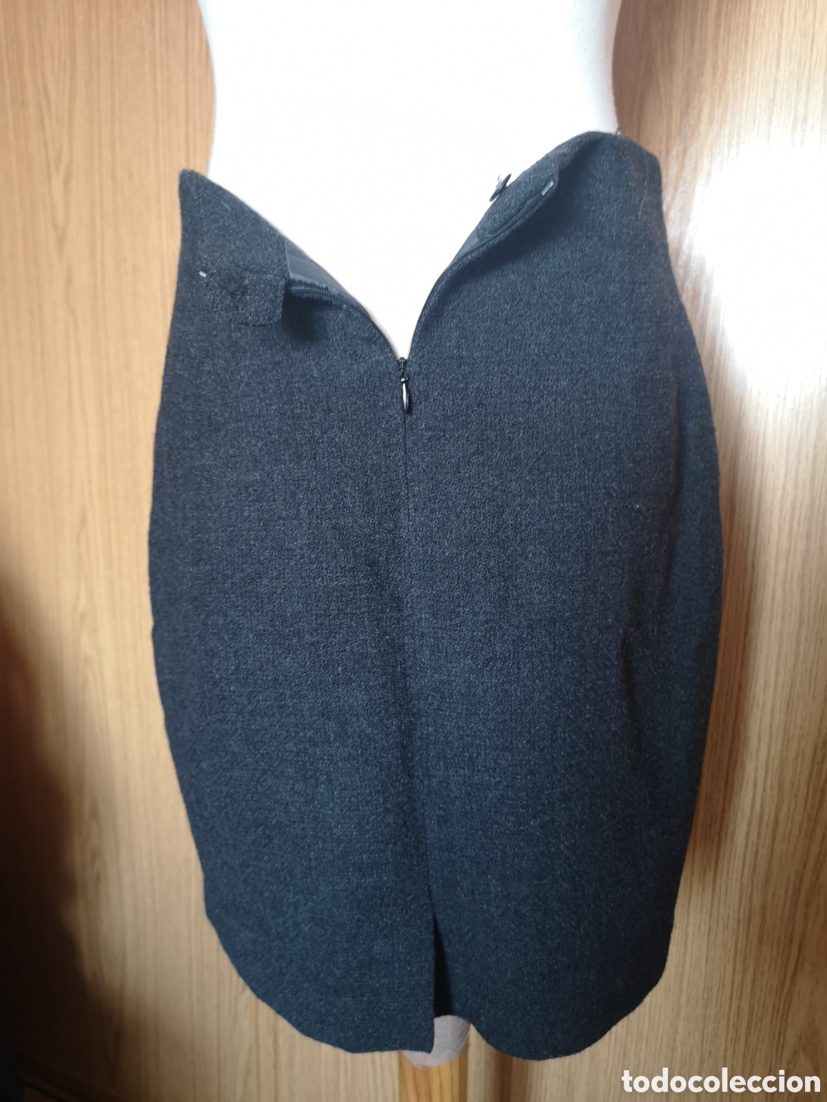 Vintage: Falda gris ejecutiva talla 44 - Foto 7