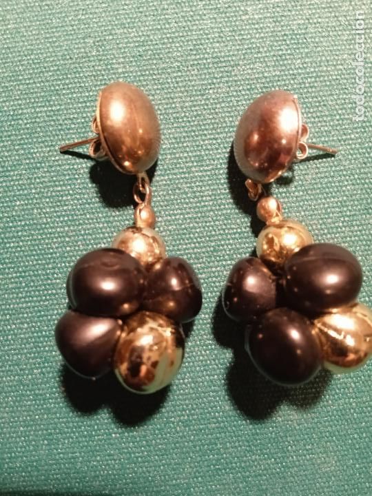 Vintage: PENDIENTES DE PINCHO - PL&Aacute;STICO Y METAL - Foto 1