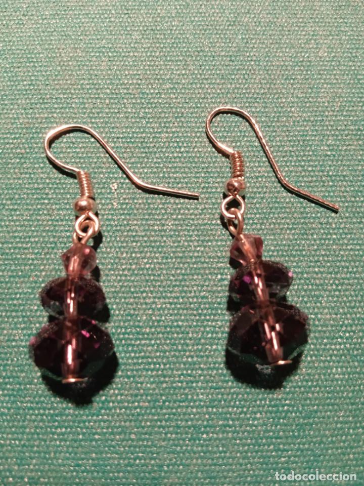 Vintage: PENDIENTES DE GANCHO - PLASTICO - Foto 2