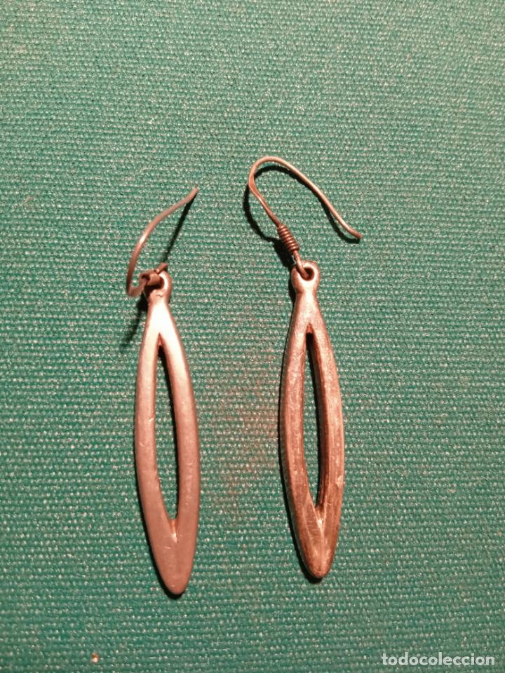 Vintage: PENDIENTES DE GANCHO POSIBLEMENTE DE PLATA - Foto 2