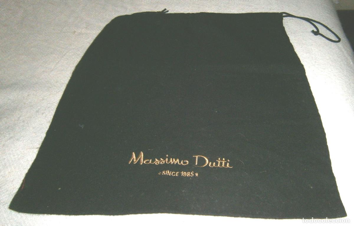 Vintage: bolsa negra aterciopelada de Massimo Dutti - Foto 1