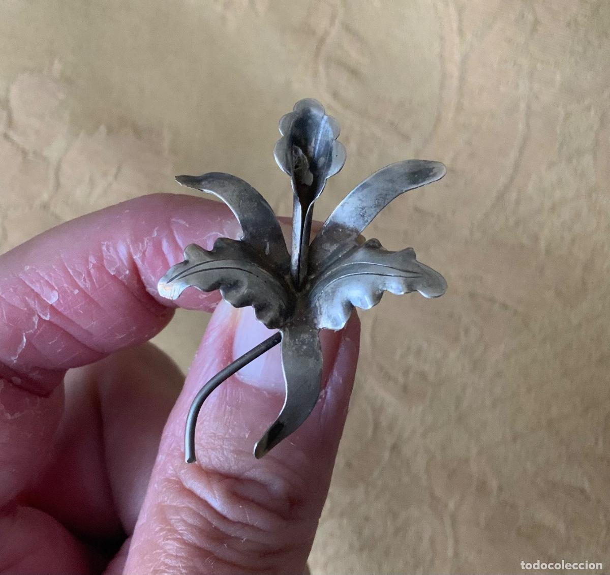 Vintage: BROCHE FLOR DE PLATA - Foto 2