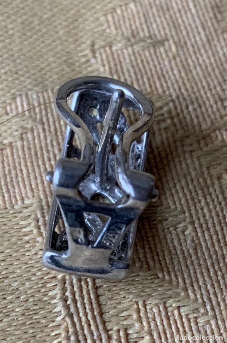Vintage: PENDIENTES CIERRE OMEGA PLATA 925 - Foto 3