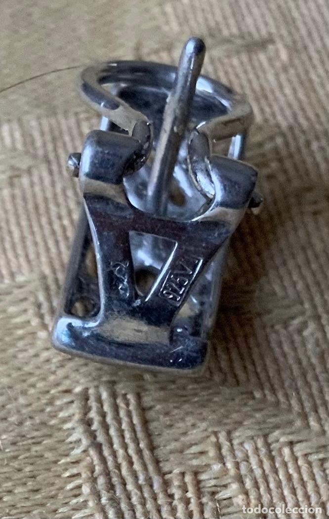 Vintage: PENDIENTES CIERRE OMEGA PLATA 925 - Foto 8