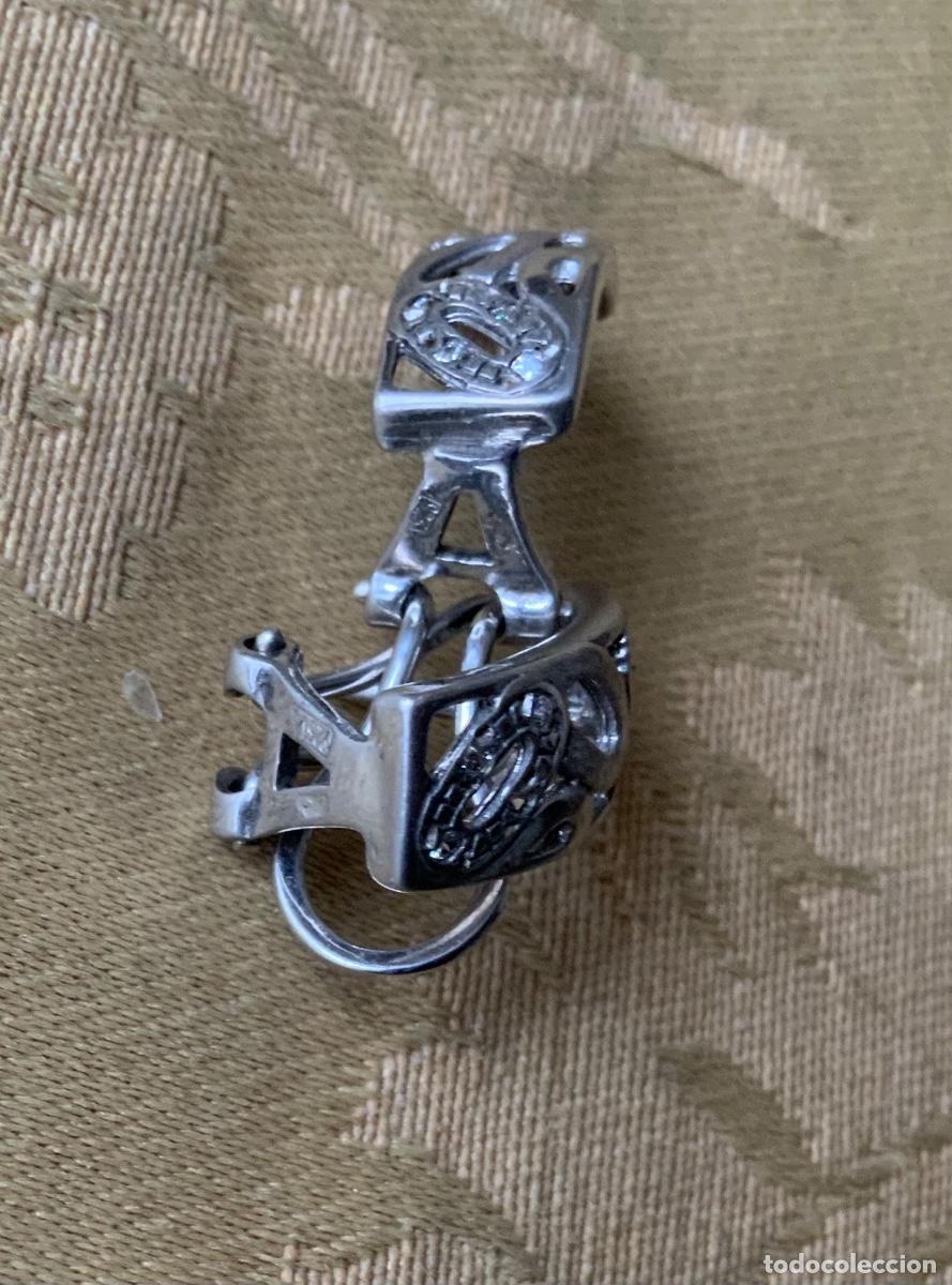 Vintage: PENDIENTES CIERRE OMEGA PLATA 925 - Foto 9