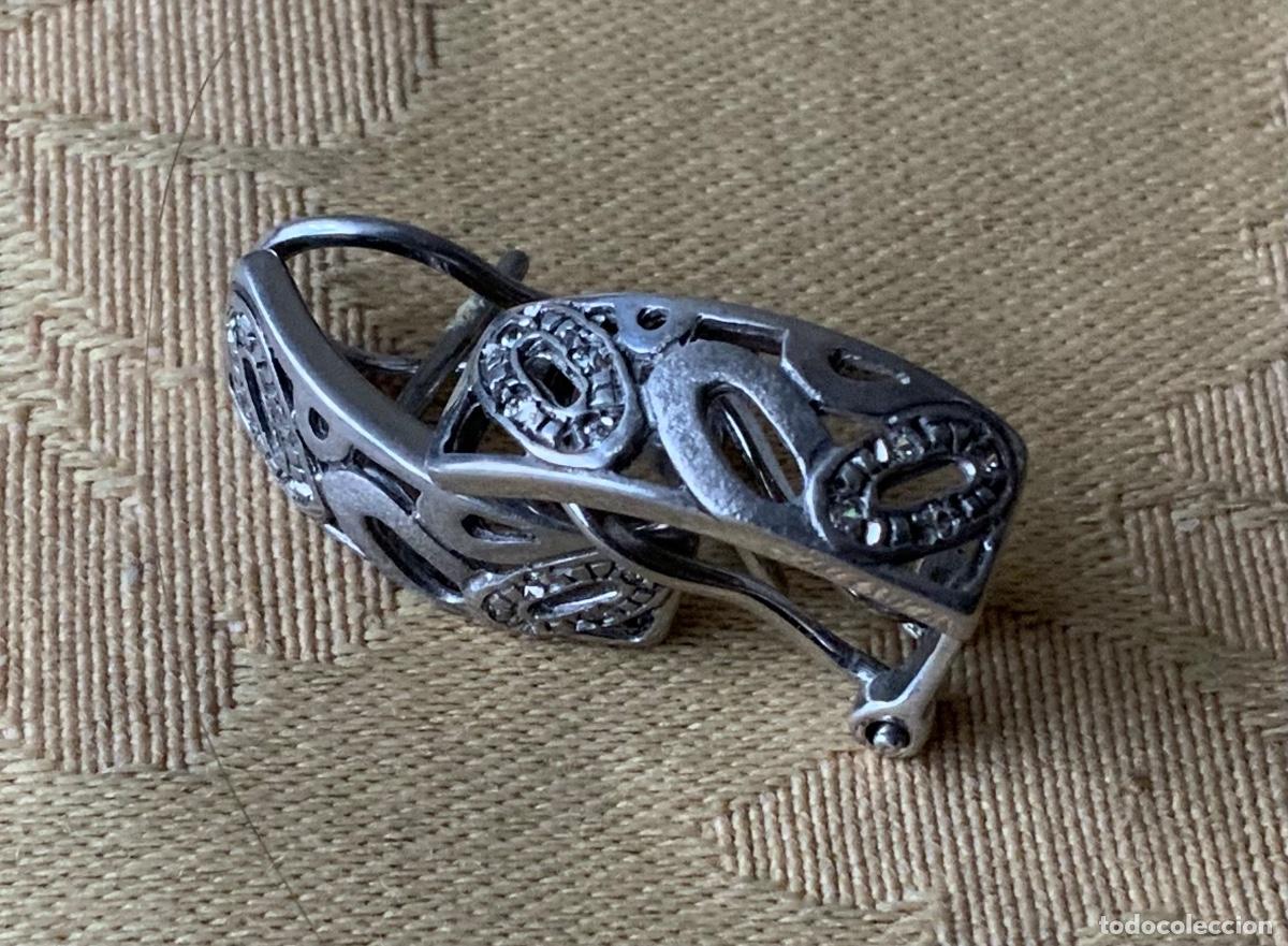 Vintage: PENDIENTES CIERRE OMEGA PLATA 925 - Foto 10