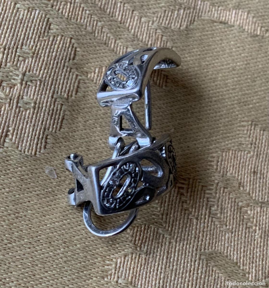 Vintage: PENDIENTES CIERRE OMEGA PLATA 925 - Foto 11