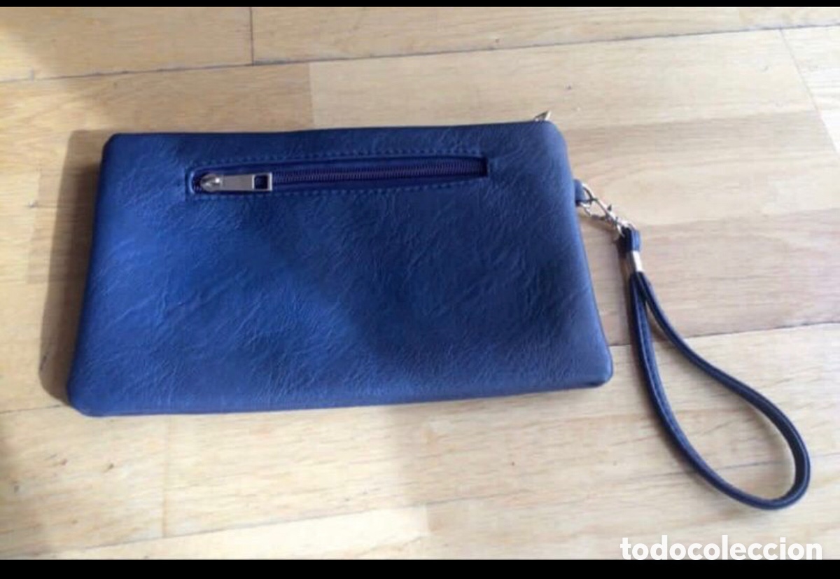 Vintage: Bolso de mano azul. ASM - Foto 2