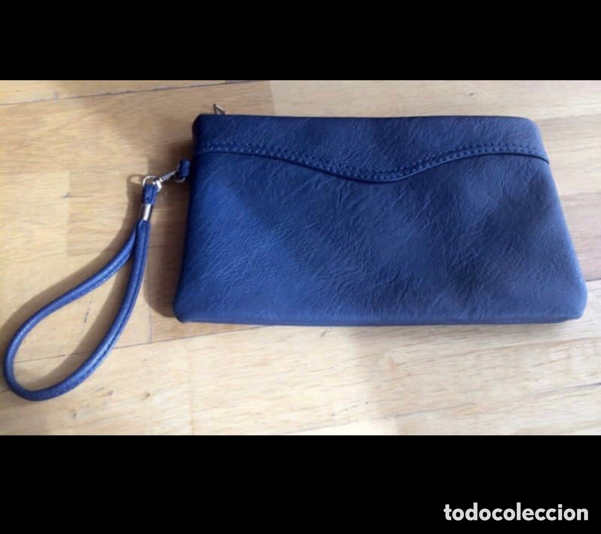 Vintage: Bolso de mano azul. ASM - Foto 1