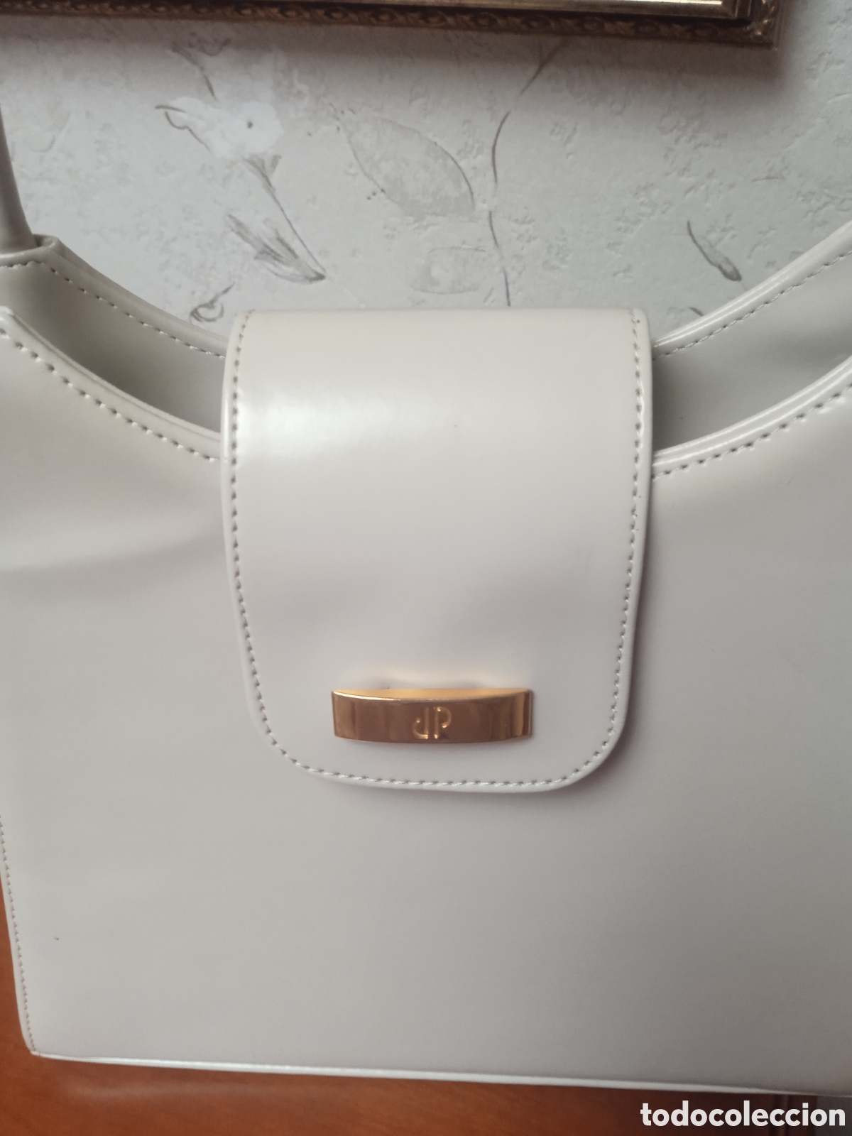 Vintage: Bolso en color beige claro - Foto 4