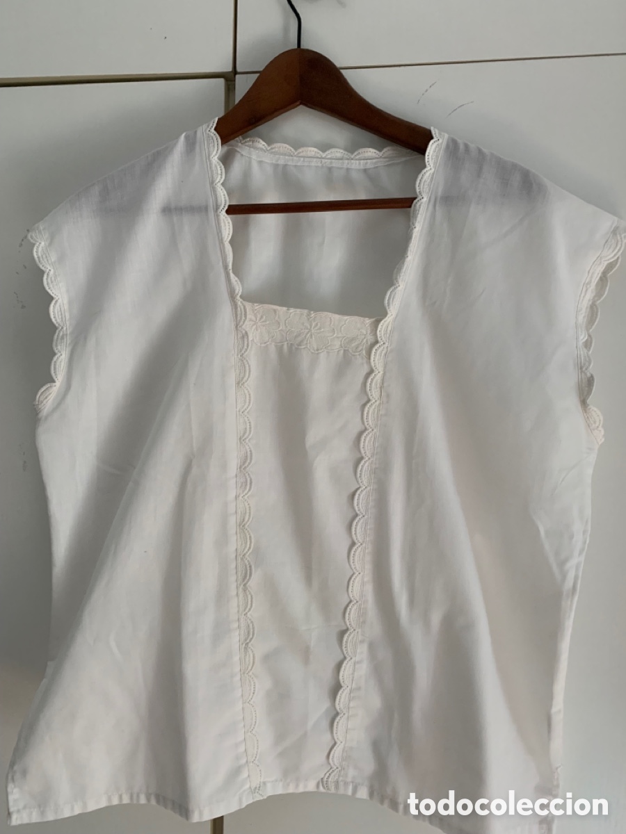 Vintage: Antigua camisa de algod&oacute;n . Sra - Foto 1