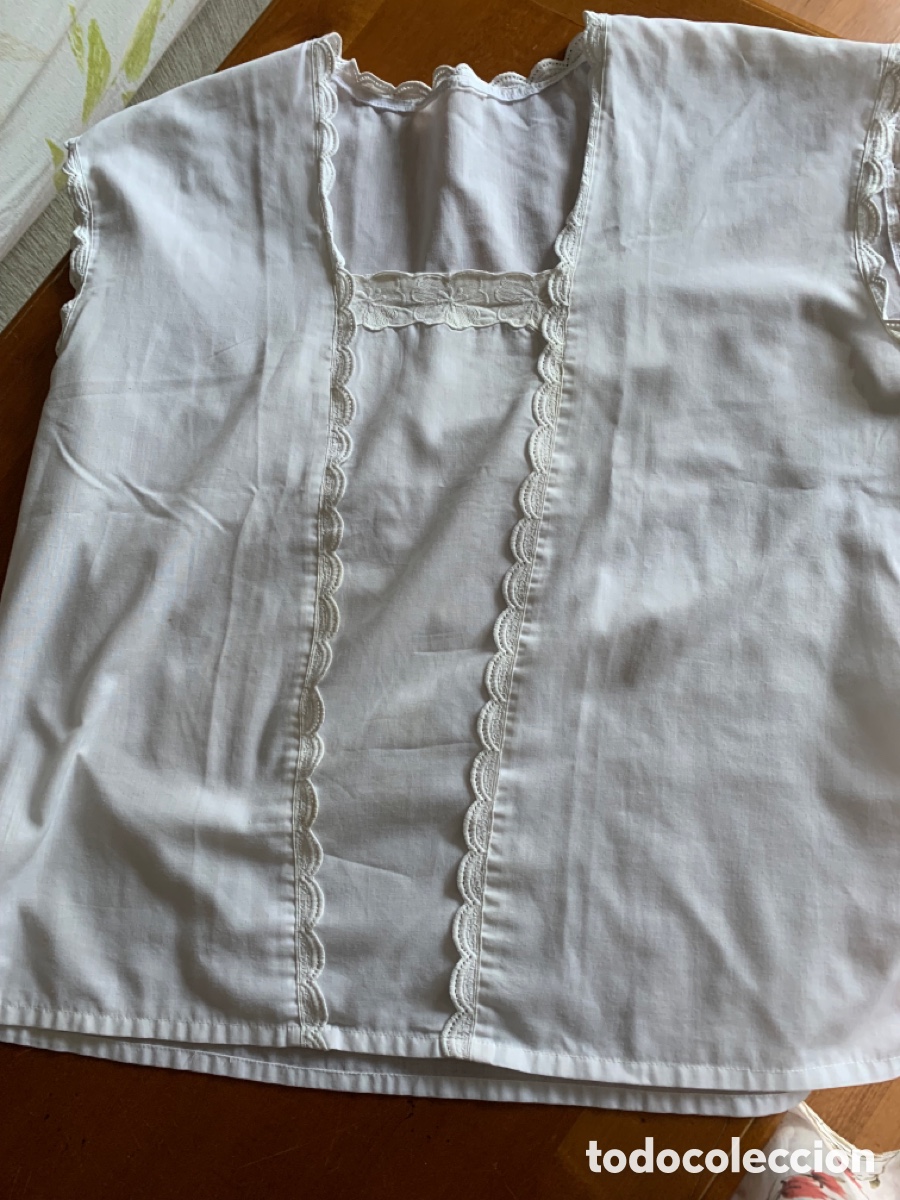 Vintage: Antigua camisa de algod&oacute;n . Sra - Foto 4