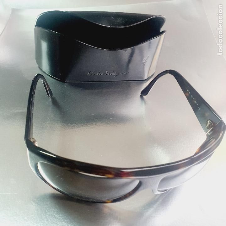 Vintage: GAFAS DE SOL-SALVATORE FERRAGAMO-ITALIA-EXCELENTE ESTADO-OSCURAS-VER DATOS EN FOTOGRAF&Iacute;AS-