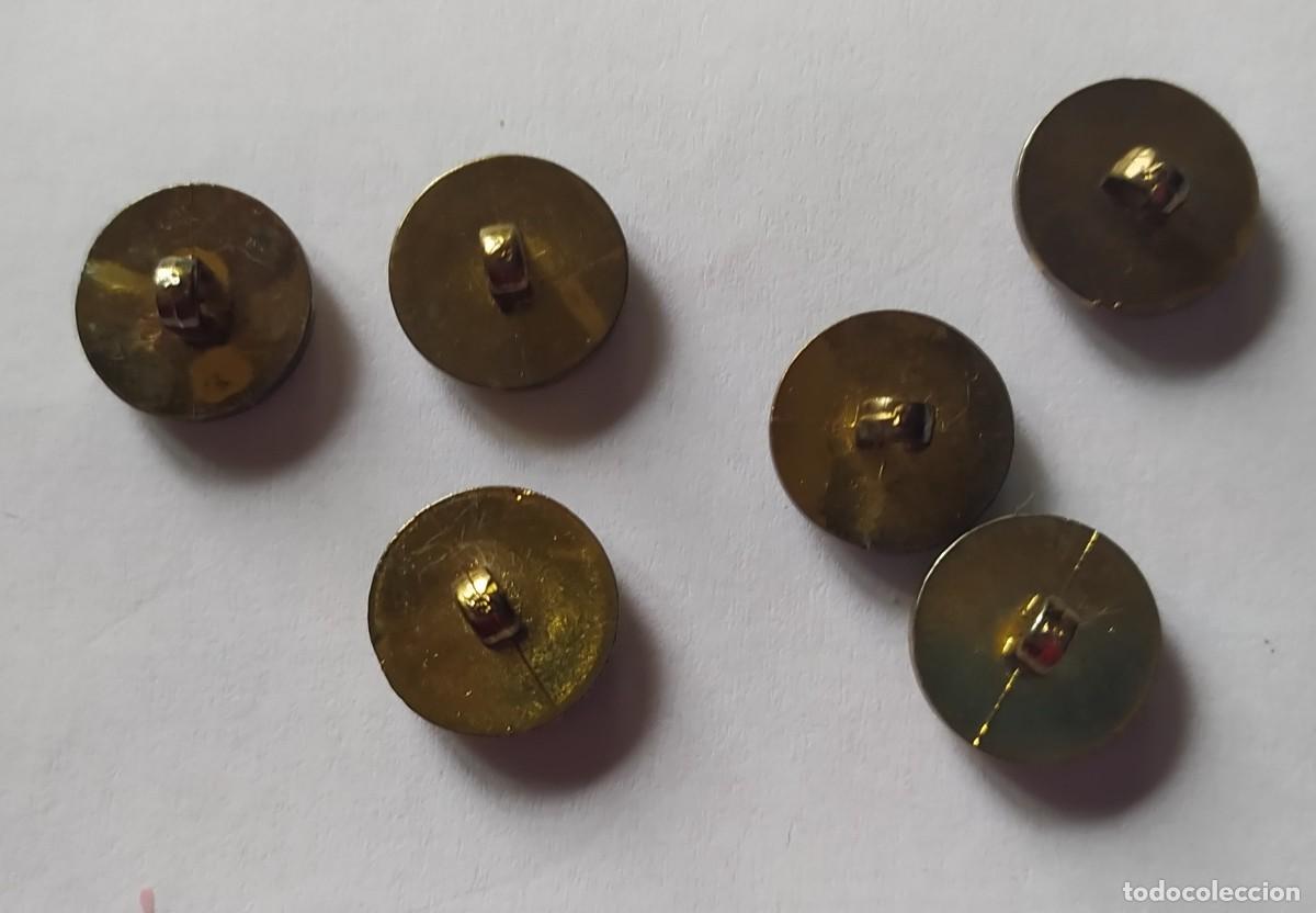 6 botones dorados-vintage - Compra venta en todocoleccion