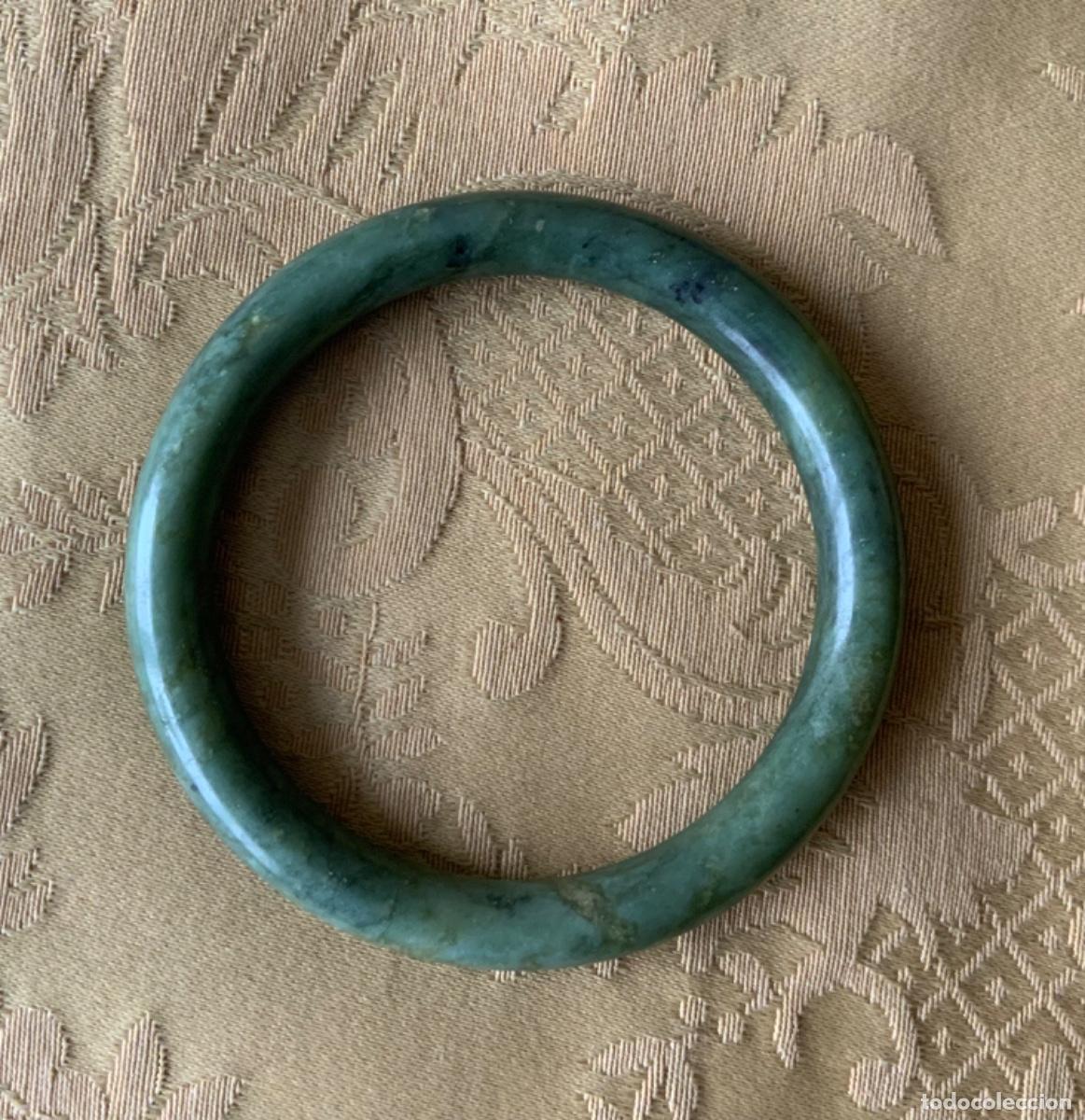 Vintage: PULSERA VINTAGE JADE VERDE OSCURO - Foto 4