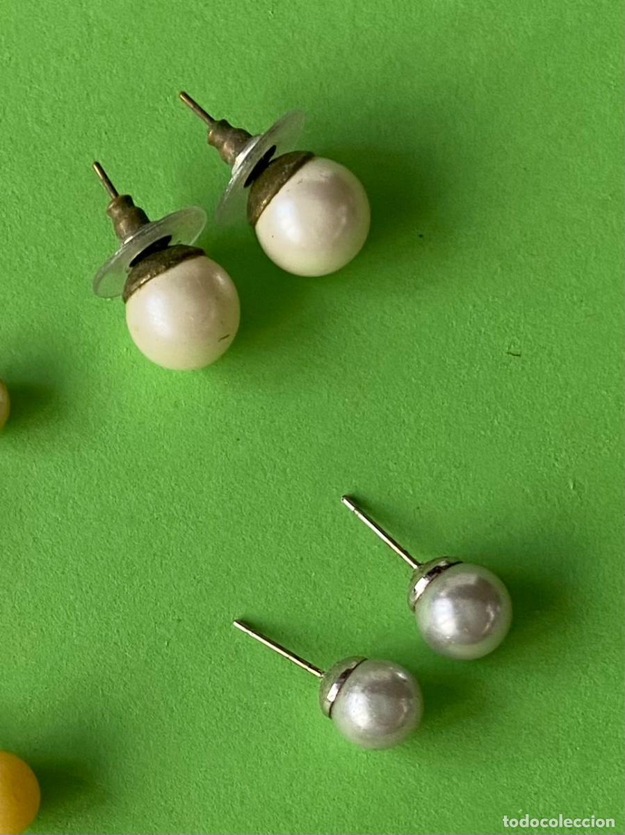Vintage: 170- Lote 5 pendientes de bola... - Foto 2