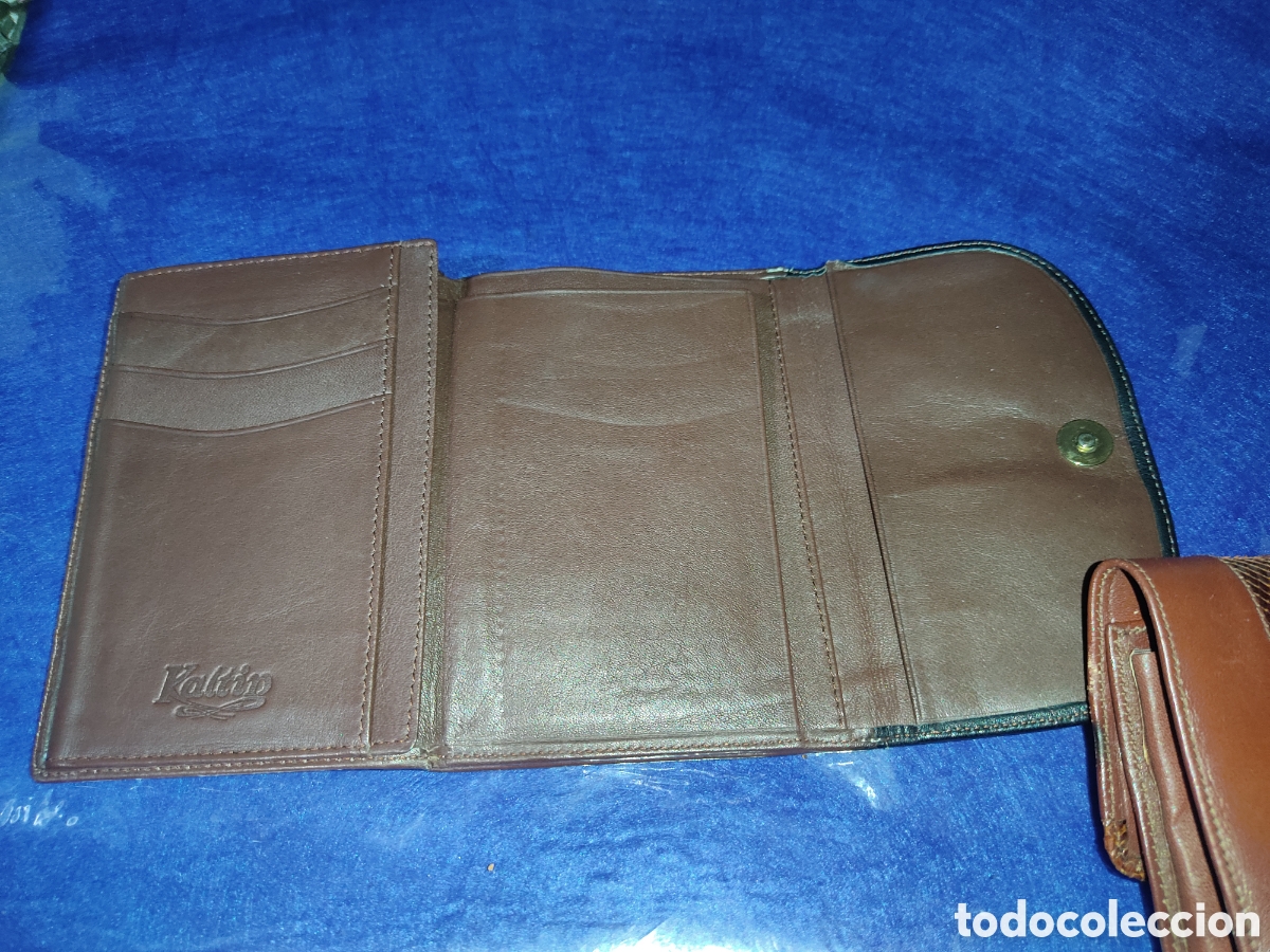 Vintage: Cartera y pitillera de piel. - Foto 3