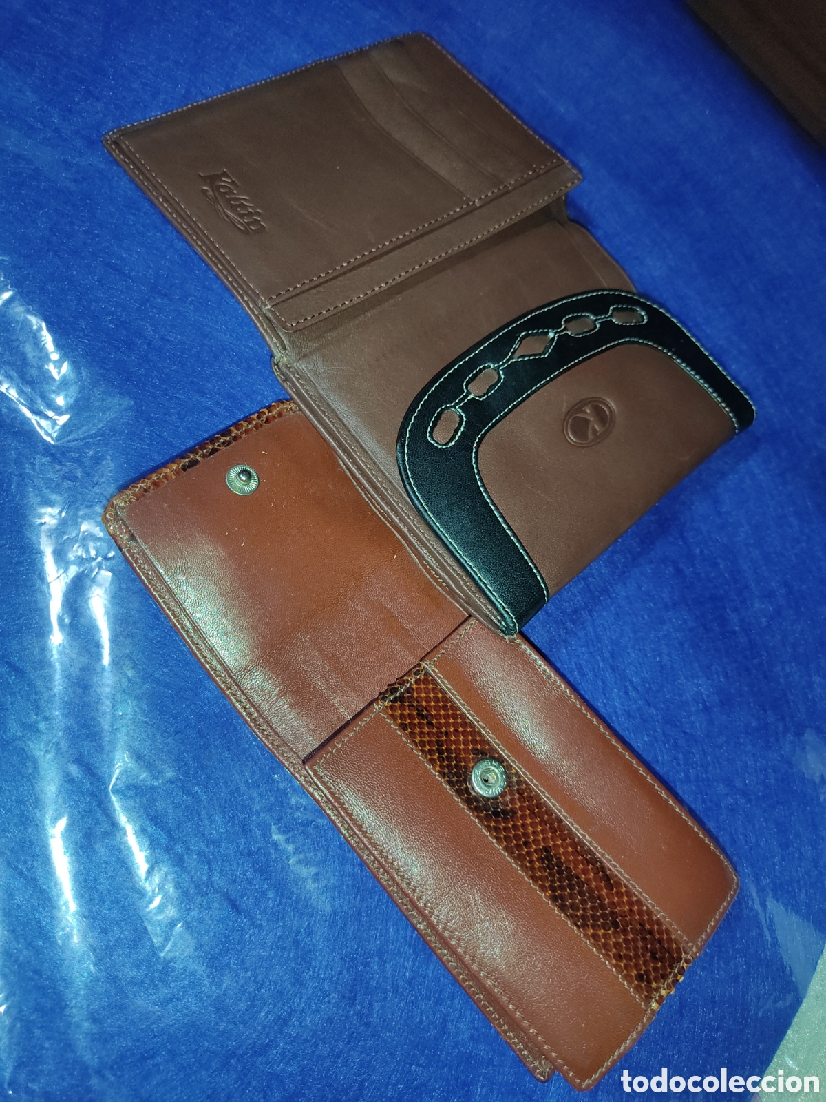 Vintage: Cartera y pitillera de piel. - Foto 4
