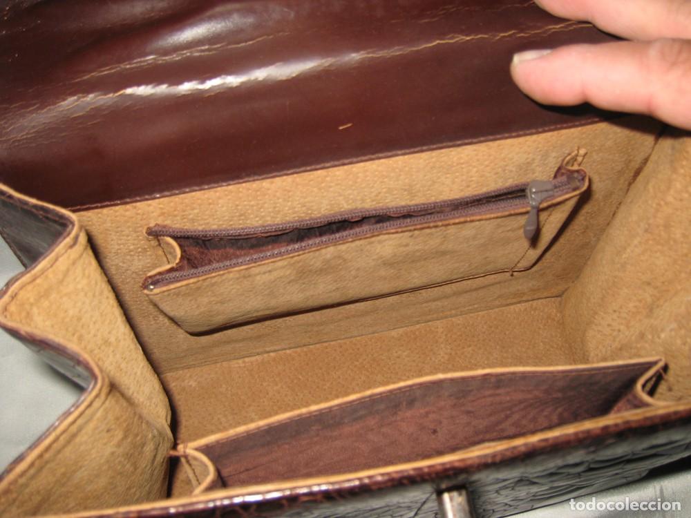 Vintage: Bolso de cocodrilo estilo Hermes - Foto 3