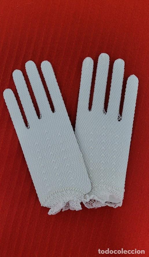 Vintage: Guantes de red blancos - Foto 1