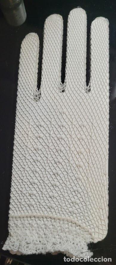 Vintage: Guantes de red blancos - Foto 3