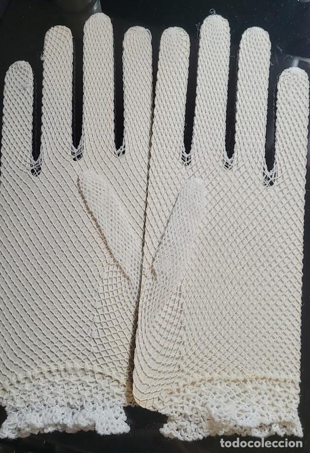 Vintage: Guantes de red blancos - Foto 4