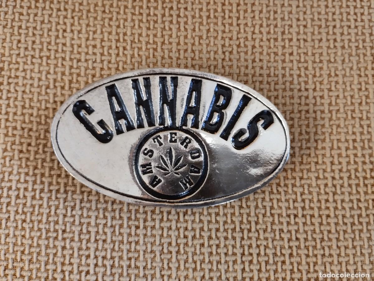 Vintage: Hebilla CANNABIS AMSTERDAM antigua - Foto 1