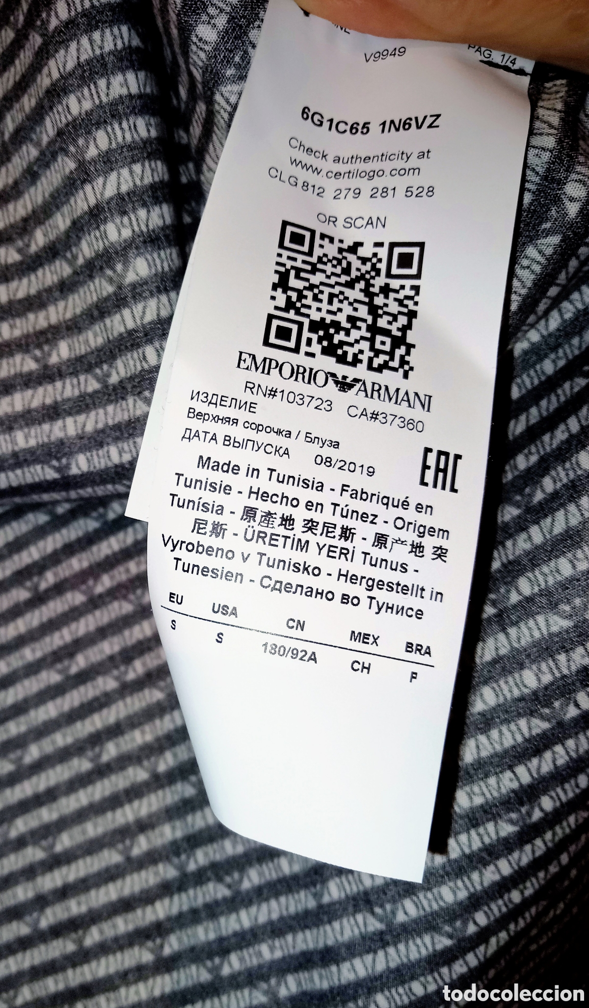 Vintage: Camisa Emporio Armani - Foto 6