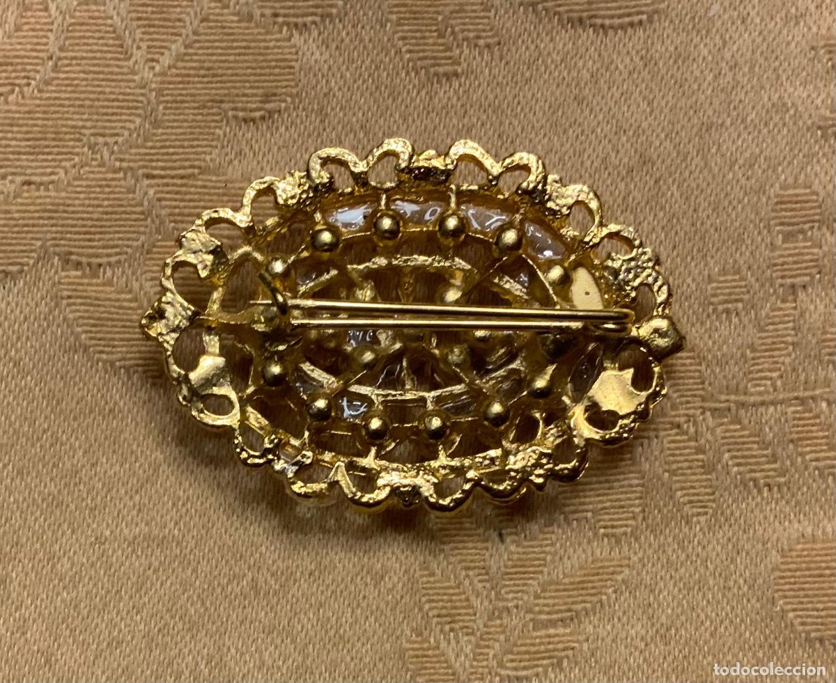 Vintage: BROCHE VINTAGE DORADO CON PERLAS - Foto 7