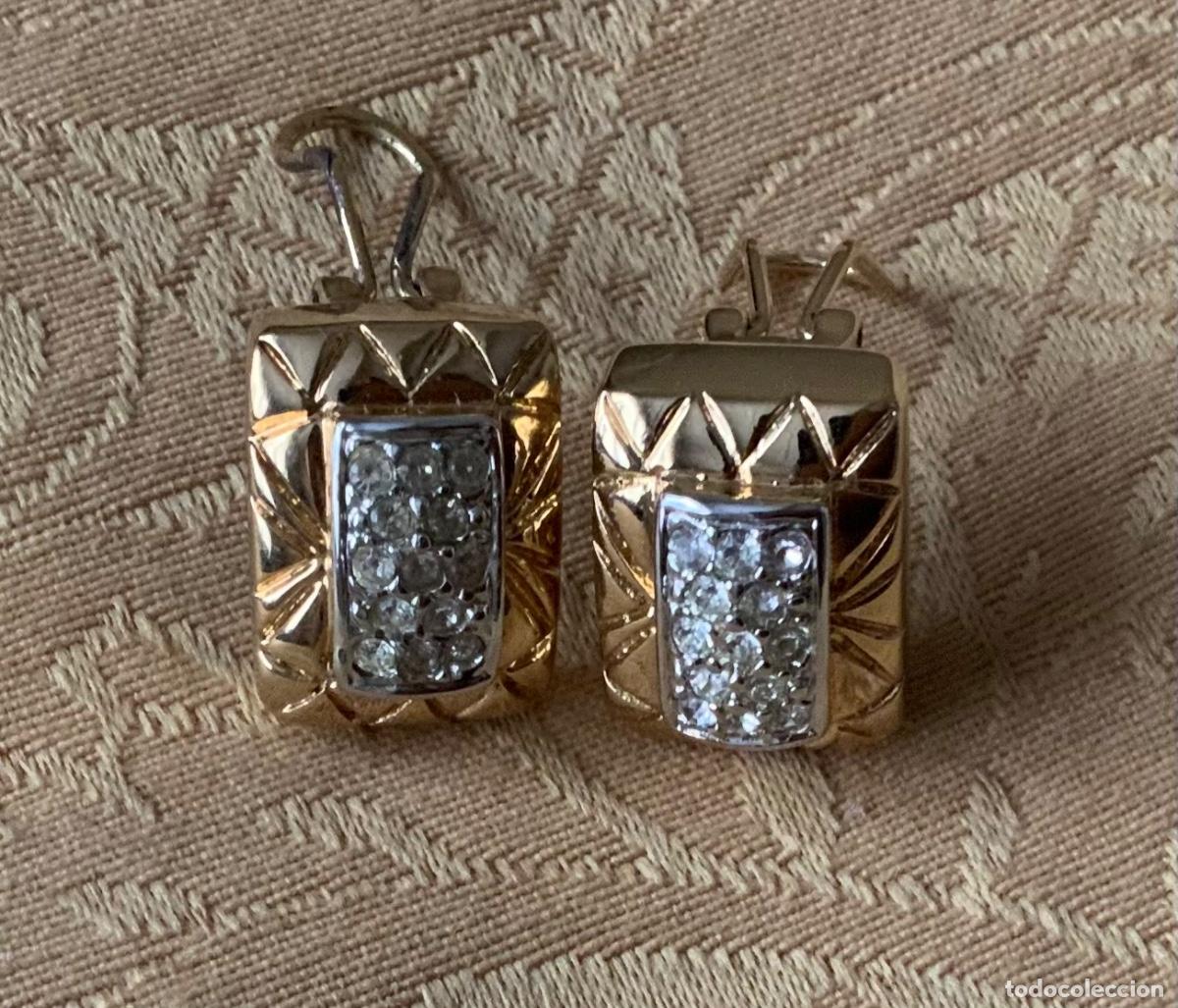 Vintage: PENDIENTES VINTAGE CIERRE OMEGA - Foto 1
