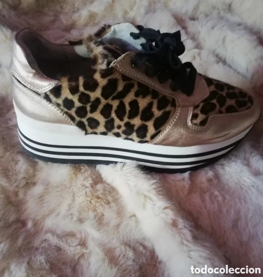 Vintage: DEPORTIVAS PLATAFORMA ANIMAL PRINT - Foto 2