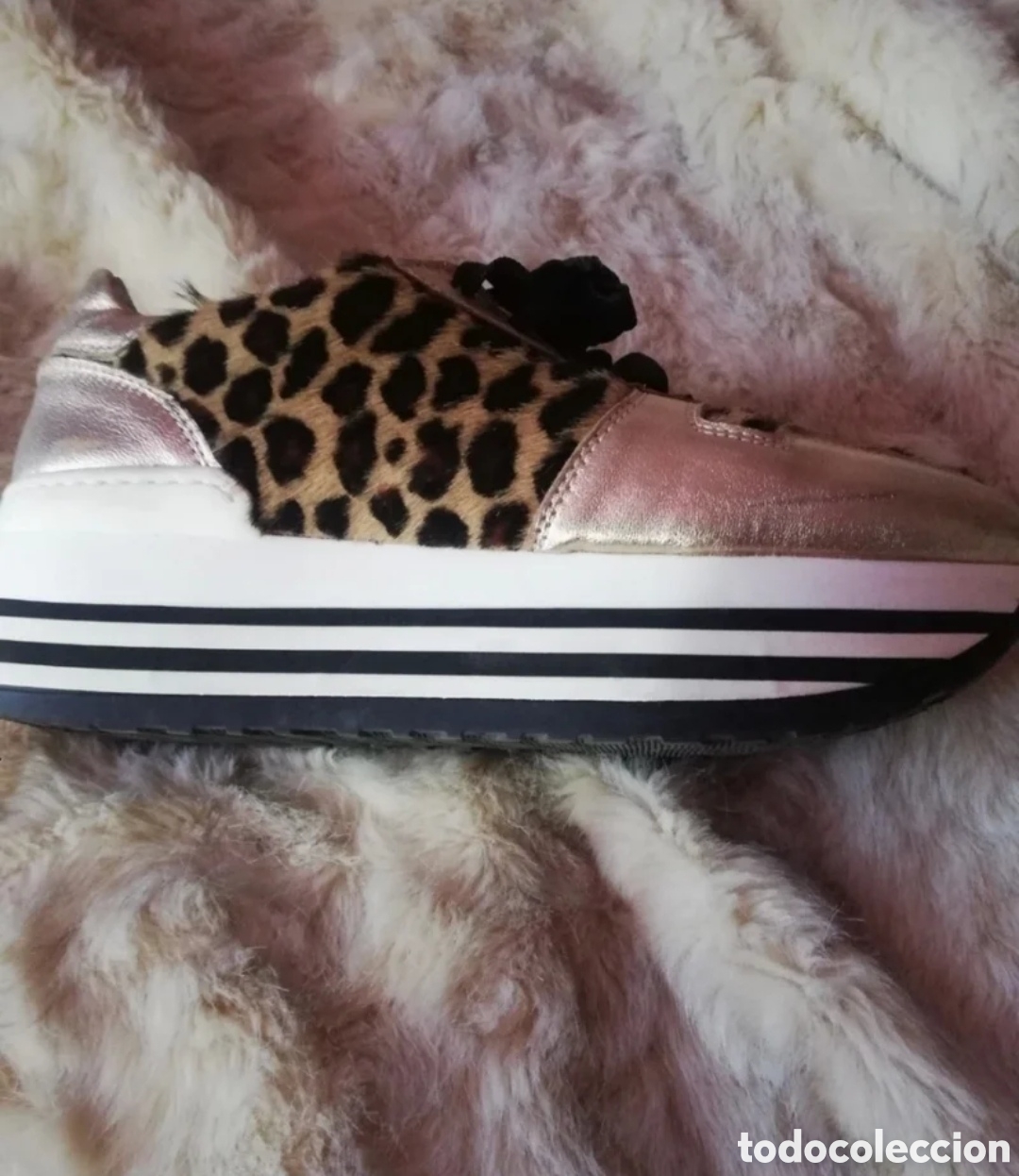 Vintage: DEPORTIVAS PLATAFORMA ANIMAL PRINT - Foto 3