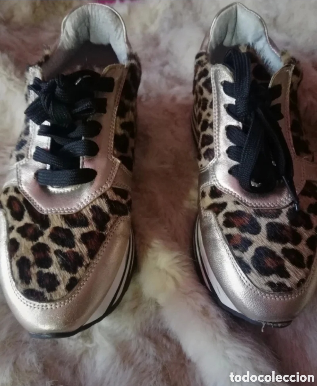 Vintage: DEPORTIVAS PLATAFORMA ANIMAL PRINT - Foto 1