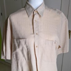 Vintage: CAMISA CHRISTIAN DIOR BEIS CABALLERO MANGA CORTA RELAXED FIT