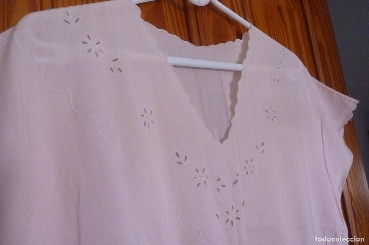 Vintage: Antiguo camison bordado - Foto 4