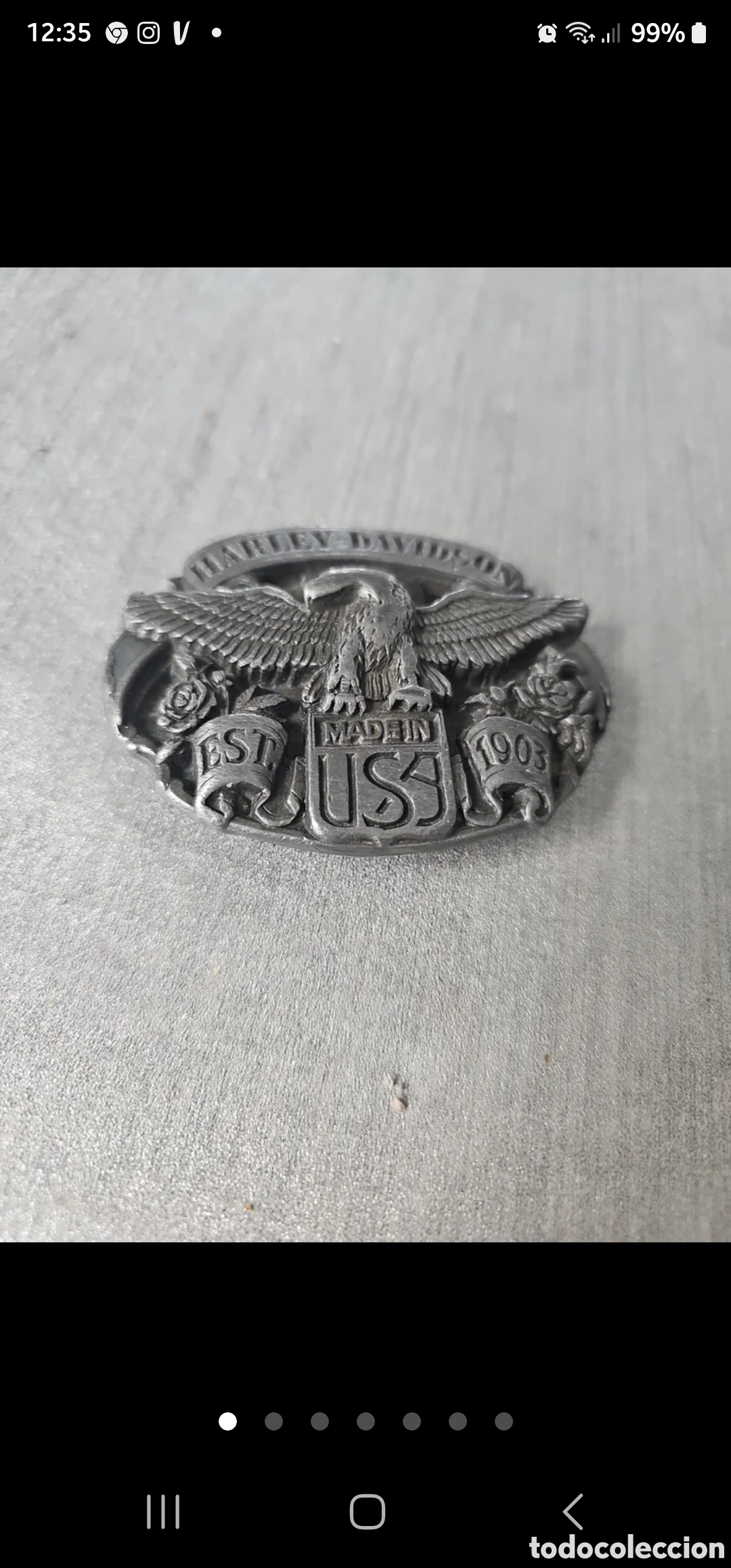 Vintage: Hebilla Harley Davidson - Foto 4