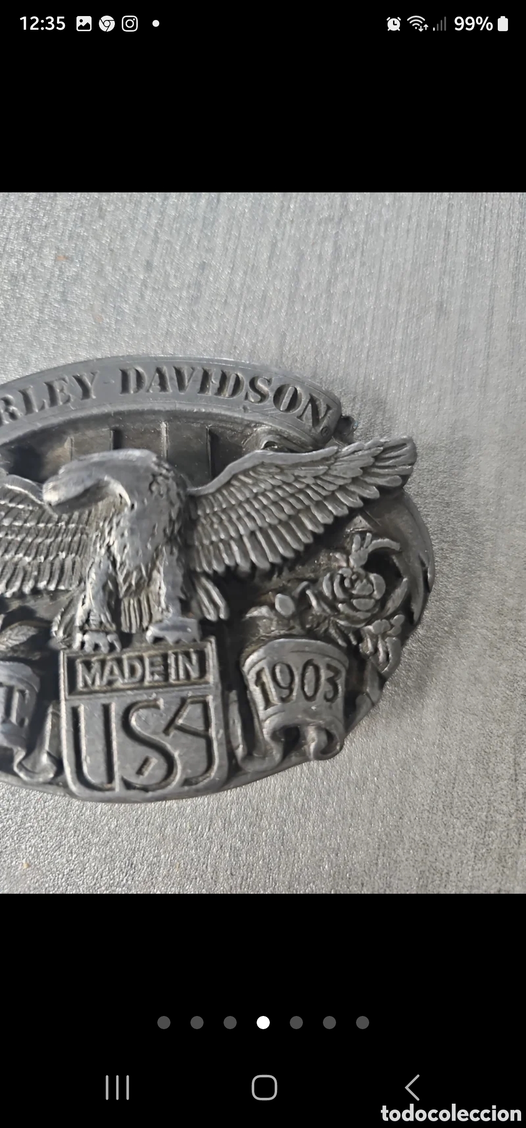 Vintage: Hebilla Harley Davidson - Foto 1
