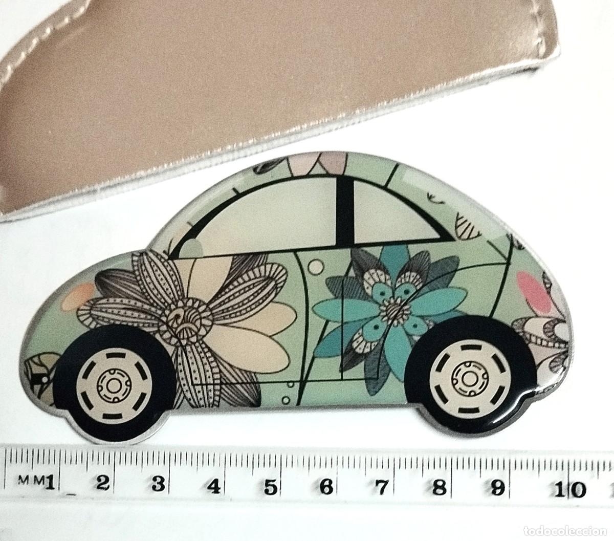 Vintage: Espejo de bolso en forma de coche vintage - Foto 5