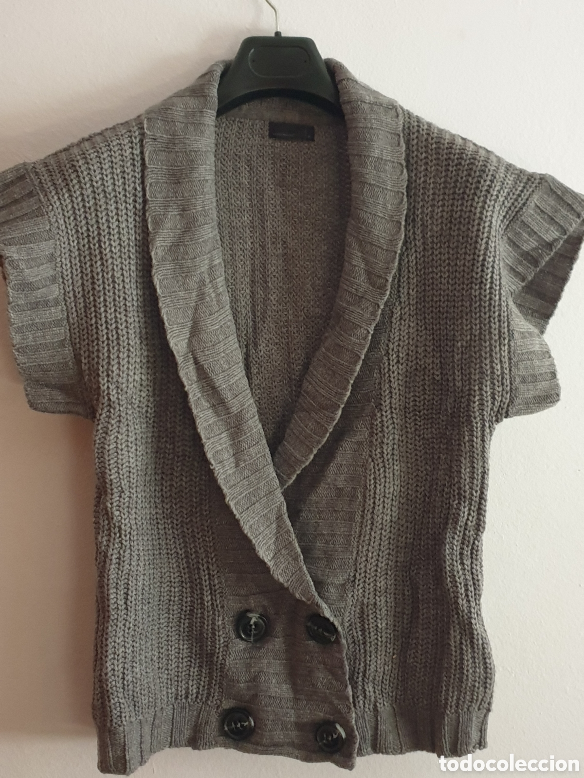 Vintage: Chaleco gris de punto Vero Moda. Talla M. - Foto 1