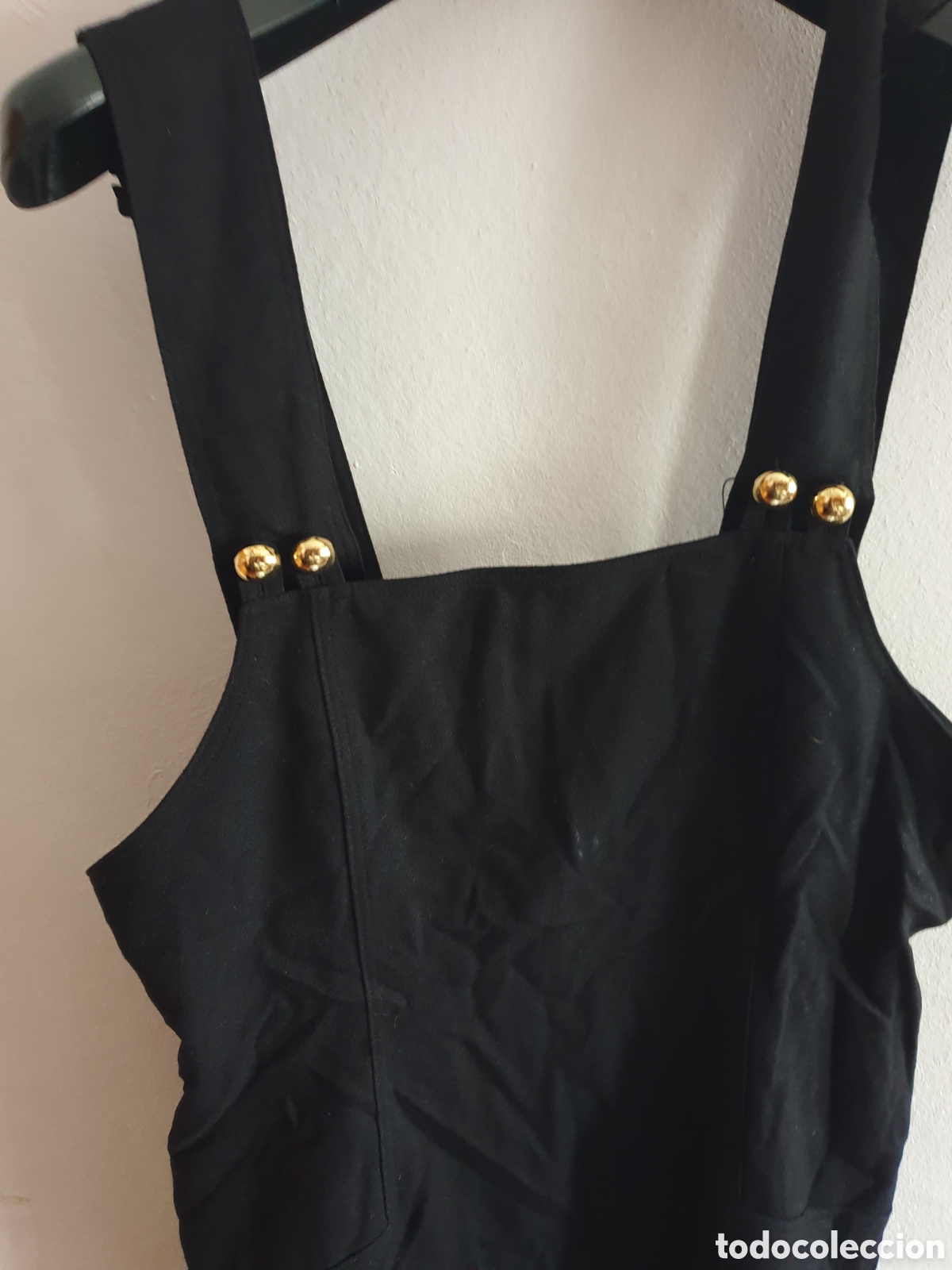 Vintage: Vestido negro. Talla 48. - Foto 2