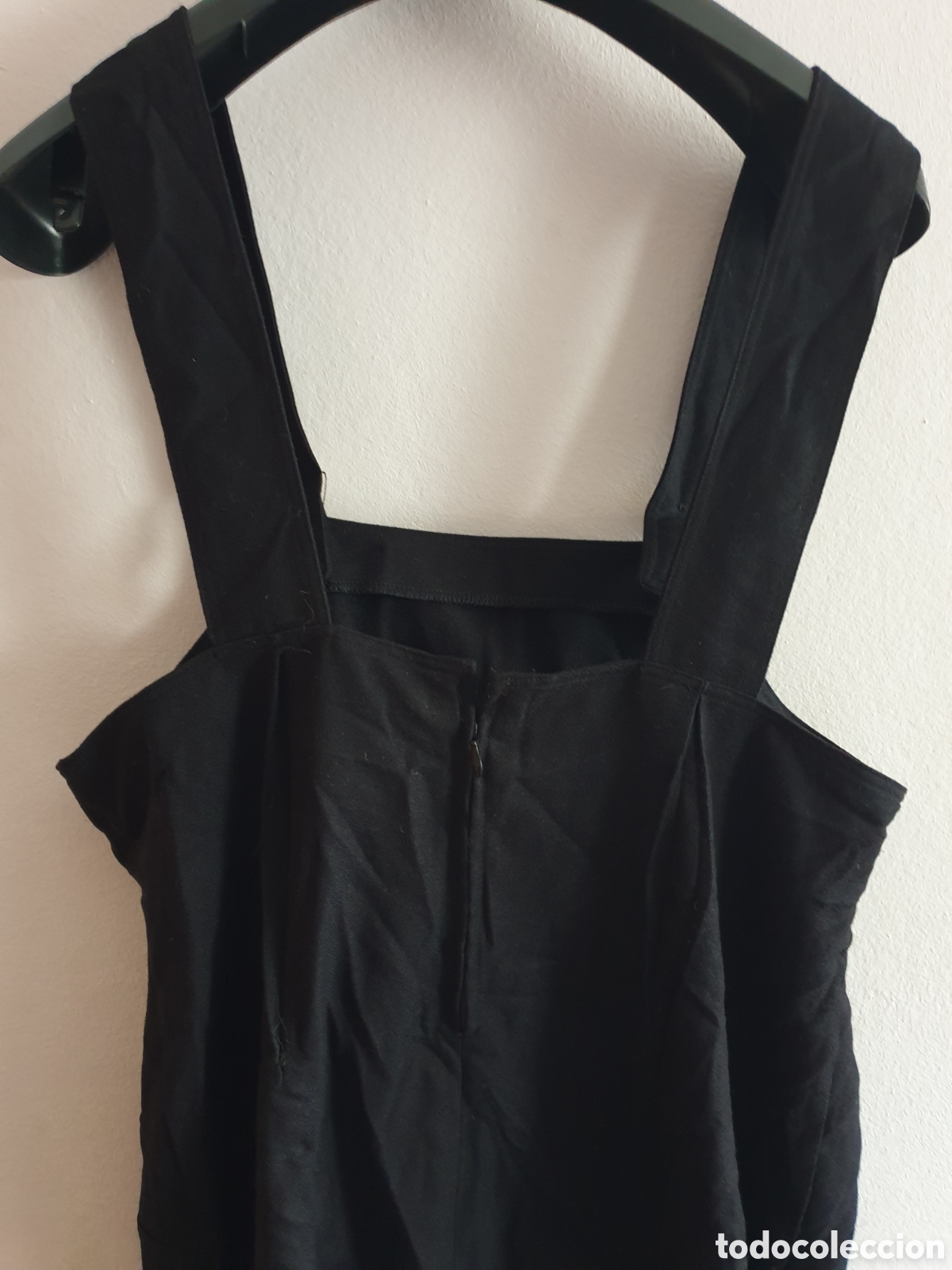 Vintage: Vestido negro. Talla 48. - Foto 3