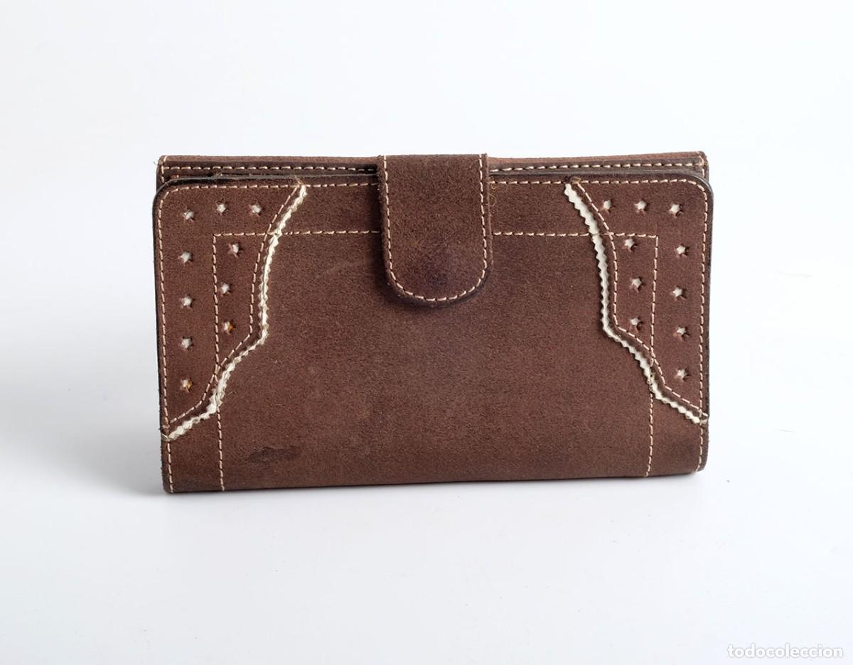 Vintage: Cartera, monedero de piel. NUEVO - Foto 1